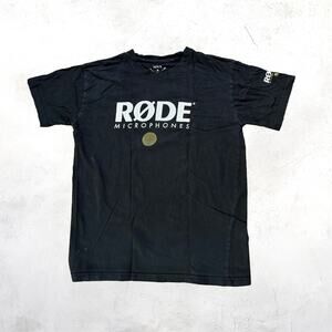 🎙️ RODE Microphones Black Graphic Logo T-Shirt Audio Music Tee Medium 🎸